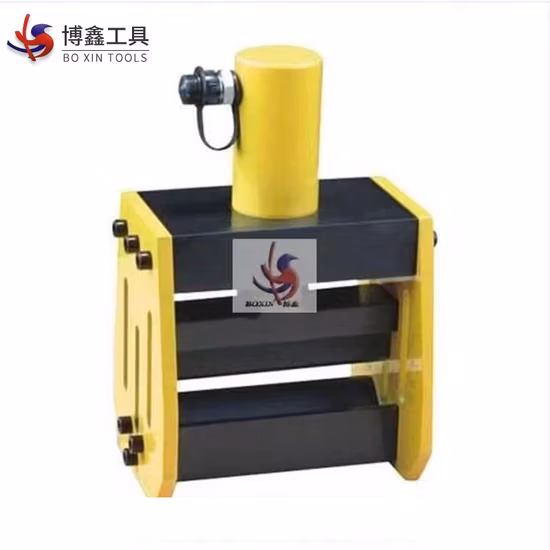 Macchina idraulica per la lavorazione di sbarre collettrici per piegatrice di sbarre